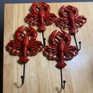Red Lobster Wall Hooks